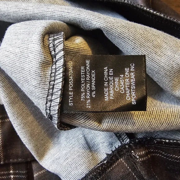 Pull On Wide Leg Crop Women's Plaid Trousers Size 3X MEG & MARGOT - Picture 16 of 16